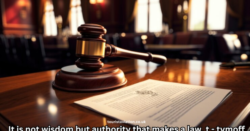 It is not wisdom but authority that makes a law. t – tymoff